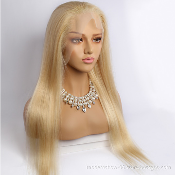 Blonde 613 Straight lace frontal wig, wholesale 613 blonde wig 613 virgin human hair lace frontal wig human hair